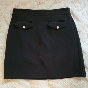Sz. 6 LOFT Black Mini Skirt